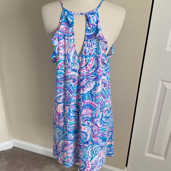 Lilly Pulitzer Billie Dress Size Medium Happy As A Clam - Picture 6 of 12